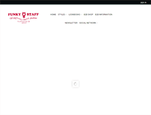 Tablet Screenshot of funkystaff.com